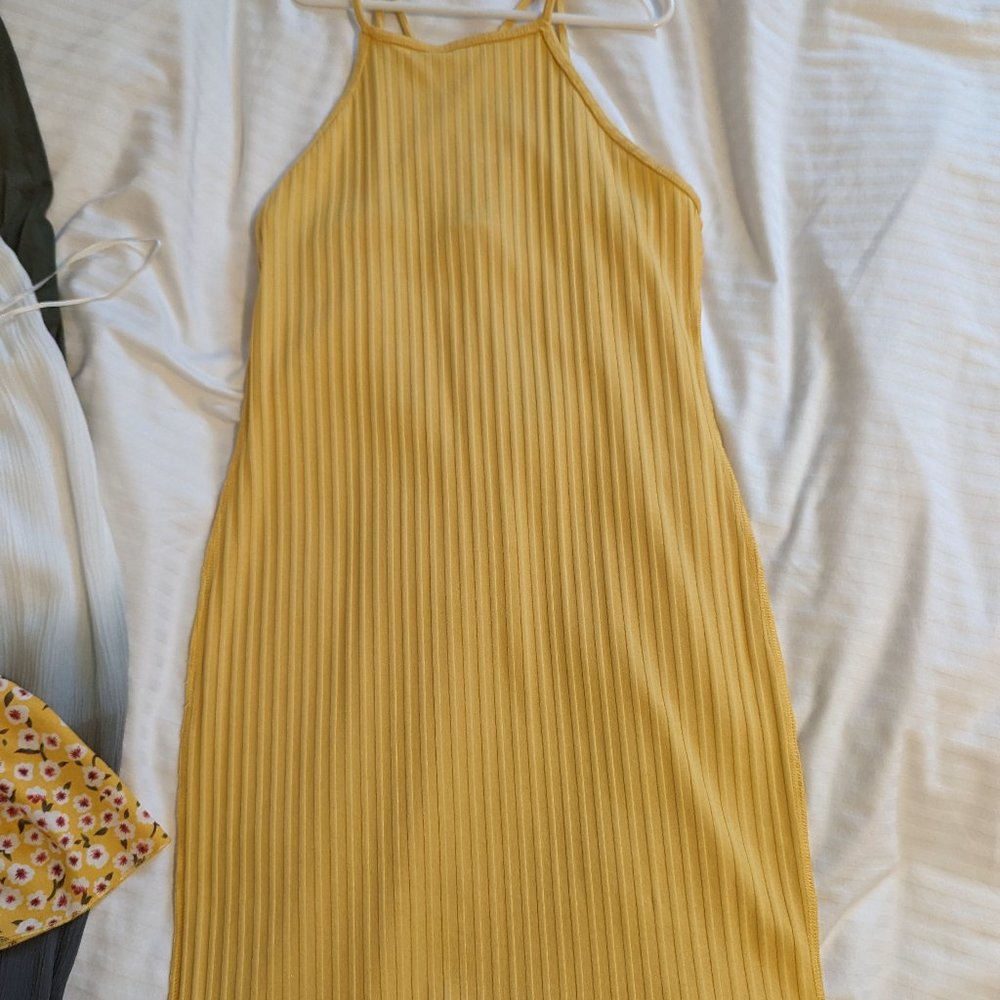 Forever 21 yellow mini dress